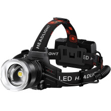 LED Rechargeable Headlamp 900000 Lumens Super Bright 5 Modes IPX7 Waterproof USB Rechargeable Adjustable Zoom Light for Outdoor Activities