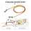 ROSENICE Eyeglass Strap Chains Plastic Bead String 3 Pack 5