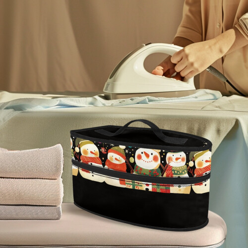 Portable Steam Iron Carrying Case Snowman Pattern 1
