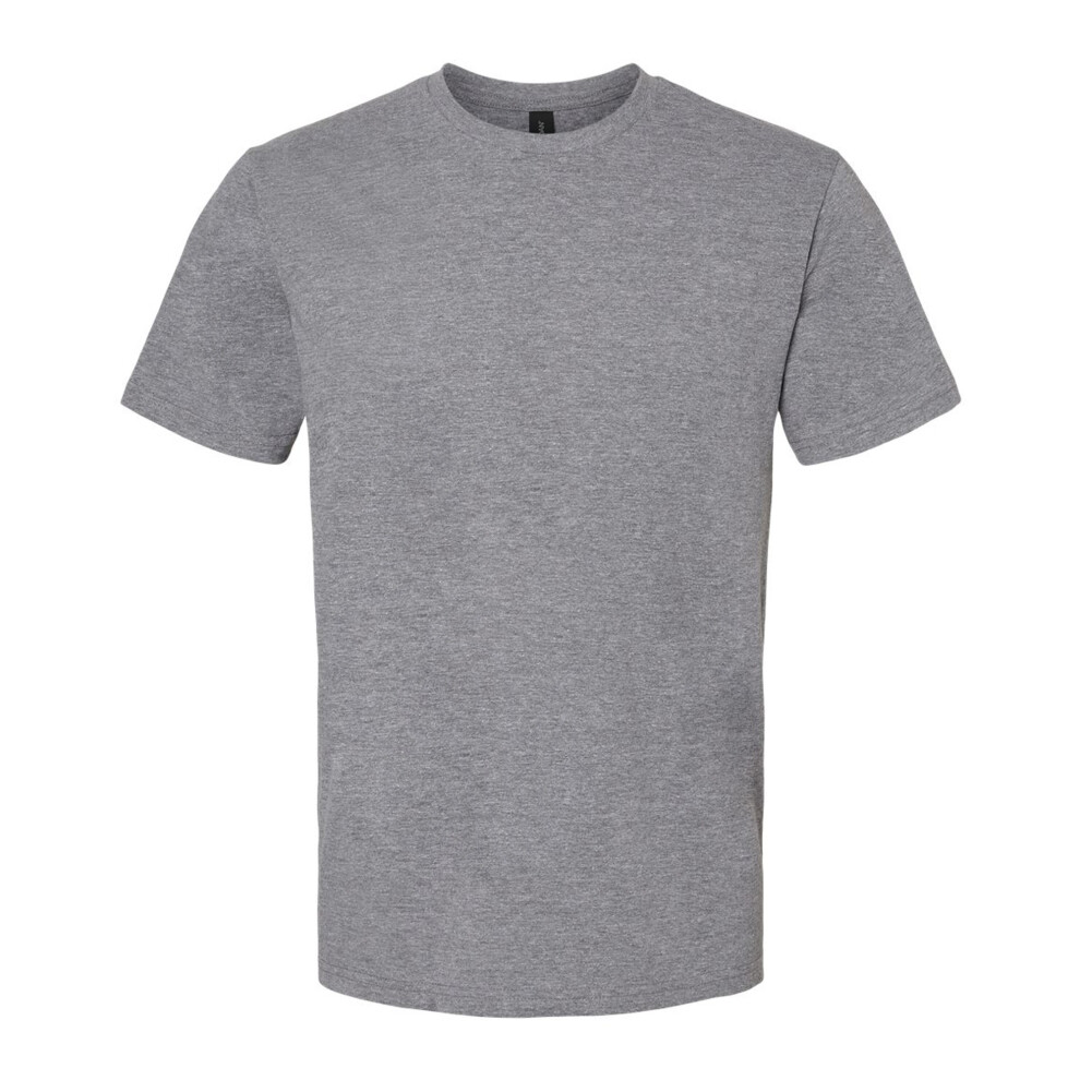 Gildan (Xxl, Graphite Heather) Unisex Adult Softstyle Midweight T-Shirt