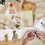Farmhouse Kraft Paper Gift Tags with String 100 pcs Yellow 7