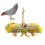 Parrot Perch Feeder Climbing Toy Colorful 3