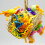 Parrot Perch Feeder Climbing Toy Colorful 5