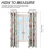 Floral Curtain Set Watercolor Design 2 Panels 2