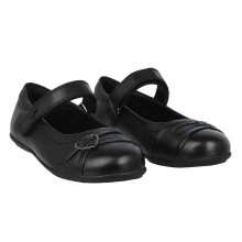 (11 UK Child, Black) Lee Cooper Girls Loreto Classic Leather Flat School Shoes