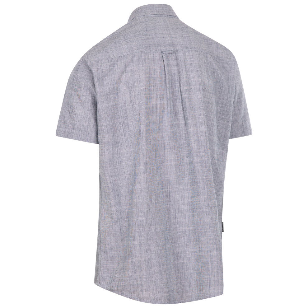 Trespass (L, Dark Peacock) Mens Shirt Short Sleeve Basham