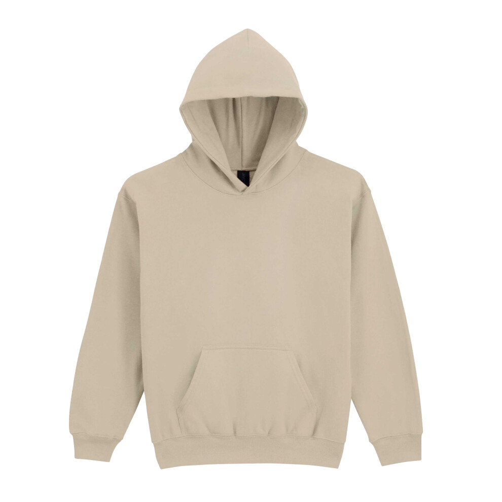 Gildan (9-11 Years, Sand) Childrens/Kids Softstyle Fleece Midweight Hoodie
