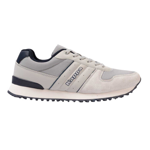 Kappa (9.5 UK, Light Grey/Navy) Kappa Mens Trainers