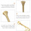 Golden Copper Horn Mouthpiece Replacement for Musicians 2