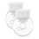 Milk Pump Portable Automatic Breast Pump White 2pcs 2