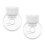 Milk Pump Portable Automatic Breast Pump White 2pcs 4