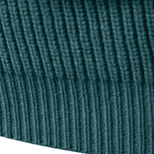 Men's Solid Round-Neck Knitted Sweater Long Sleeve 2