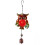 (5005 Red Bell, White Box Packaging) Buntglas Eule Windspiel Garten 1