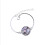 Modern Geometric Loop Bracelet With Stone Holder Metallic-16mm 11
