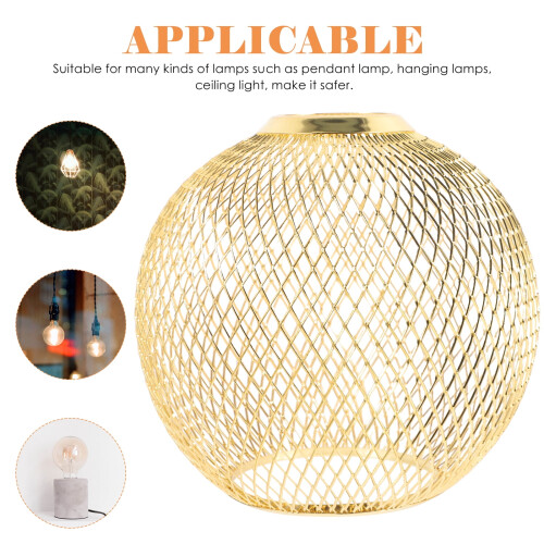 Metal Lamp Cover Modern Ceiling Light Shade Golden 1