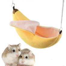 Casa-cama para hamster, ninho quente com rede para gaiola de pequenos animais, acessório macio e confortável para descan