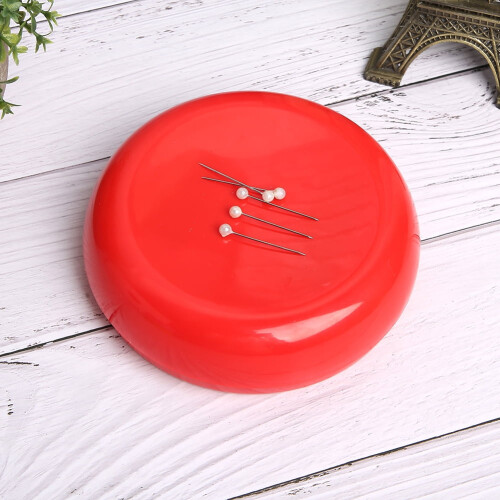 Magnetic Pin Cushion Round Sewing Tool 1pc 1