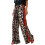 Women's Leopard Print Red Drawstring Wide Leg Pants 2