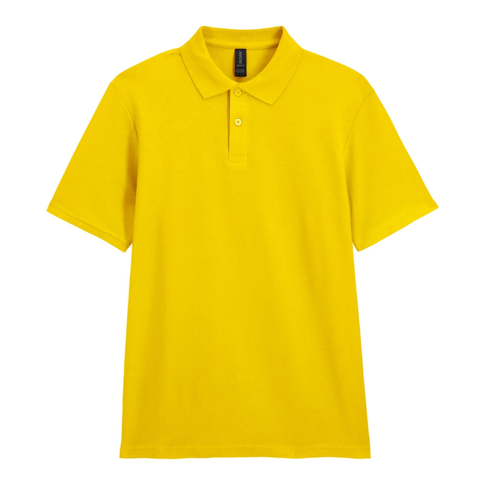 Gildan (4Xl, Daisy) Mens Softstyle Double Pique Polo Shirt