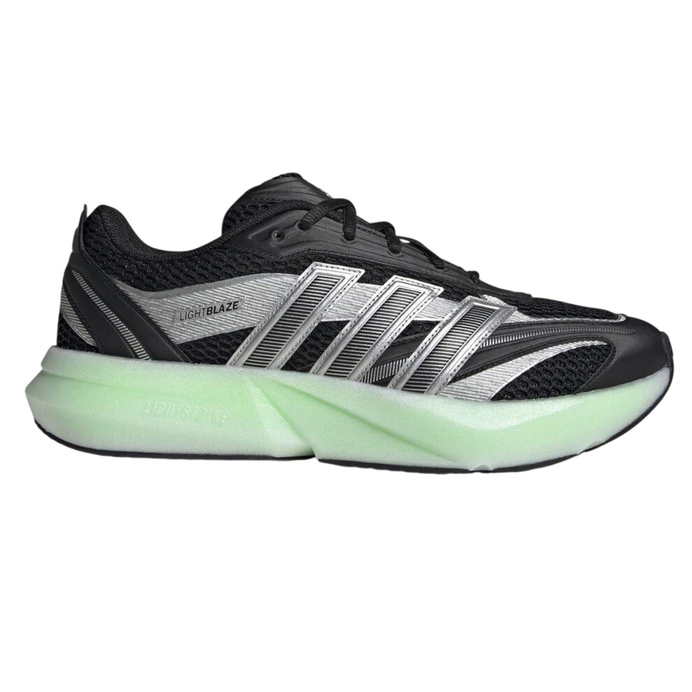 Adidas (9 Uk, Black/Silver/Lime) Mens Lightblaze Glow Trainers