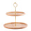 Wooden Fruit and Cake Tray Decorative Stand Beige 2