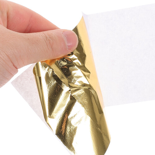 Metallic Gold Foil Leaf Paper 120 Sheets 1