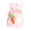 Easter Bunny Doll Decor White Beard Holding Carrot 1 Piece 2