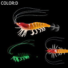 Fishing Lure 10.5cm Luminous Squid Jig Fishing Wood Shrimp Lure Squid Cuttlefis.