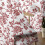 Red Boho Flower Semi-Sheer Curtains 84 inch 2 Panels 5