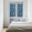 Blue Christmas Kitchen Curtains 2 Panels 42x63 Snowflake 4