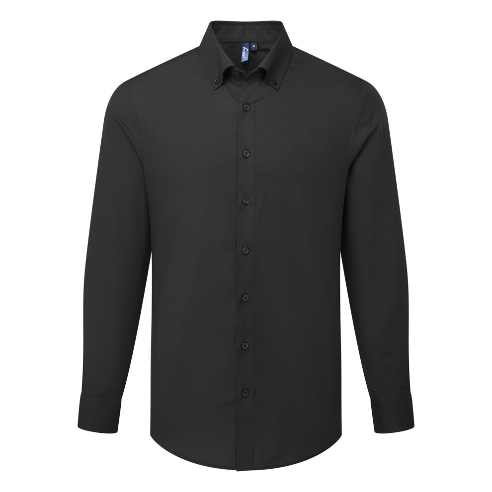 Premier (Xxl, Black) Mens Supreme Oxford Long-Sleeved Formal Shirt