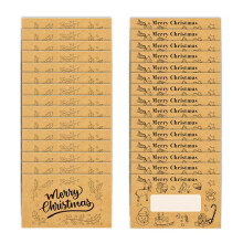 (Yellow) 30Pcs Handmade Scratch Off Gift Card Christmas Scratch Off Gift Coupon Tickets for Christmas Birthday Wedding Supplies Yellow