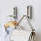 Foldable Wall Hooks Zinc Alloy Brushed Gold 4-Pack 7