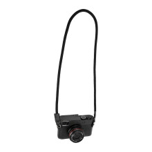 (Black) Reinforced Cotton Camera Neck Belt with Adjustable Length: Perfect for Comfortable Travel Photography and Heavy Use Red and black