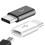 Micro USB Female to USB-C Male OTG Adapter Black 8