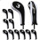 (Blue) 12 Pcs Golf Club Head Iron Covers Zippered Neoprene Protective Portable Durable Tool 3