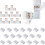L-Shaped 4-Pin 10mm RGB LED Connector Kit 20 pcs 3