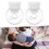 Milk Pump Portable Automatic Breast Pump White 2pcs 6