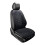 Ventilated Car Seat Cushion with Backrest Black 2