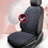 Ventilated Car Seat Cushion with Backrest Black 6