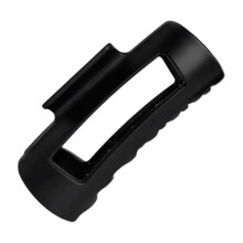 (Black) Soft Silicone Hair Claw Clip For Women Secure NonSlip Grip Gentle On Scalp Hair Styling Accessory For Workout Or Travel  White