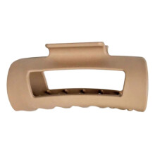 (Khaki) Soft Silicone Hair Claw Clip For Women Secure NonSlip Grip Gentle On Scalp Hair Styling Accessory For Workout Or Travel  White