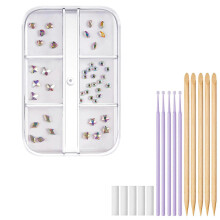 (6Z232) Teeth Gems Kit Fashionable Crystals Tooth Jewelry Kit Professional Teeth Gems Kit Temporary Gems Starter Kit Ornament