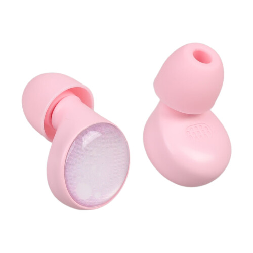 Silicone Ear Plugs Noise Cancelling Earplugs For Effective-Pink