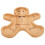 Gingerbread Man Plate Light Brown 1 pc 8.4 x 7.3 x 0.6 in 5
