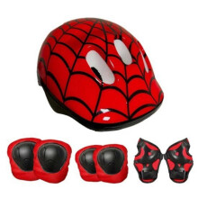 7Pcs Kid Protective Gear Set for 5-14 Boy Girl Scooter Roller Skating, with Biking Headgear Knee Elbow Pad Wrist Guard