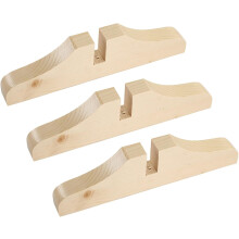 Ensemble de 3 supports de séparation de paravent en bois, robustes et épais, pour cloisons de salon et de chambre.