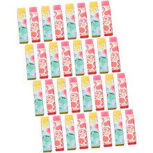 Lot de 32 gommes à crayon en forme de cœur, à motifs de dessins animés, pour récompenser les élèves et pour la rentrée scolaire.