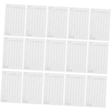 35 Golf-Scorekarten aus beschichtetem Papier, Spielverfolgungsblätter für Turniere und Freizeitspiele, weiß
