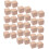 30pcs Natural Blocks for Crafts Unfinished Wooden Cubes for Math Teaching and Creative Projects Square Blocks 1
